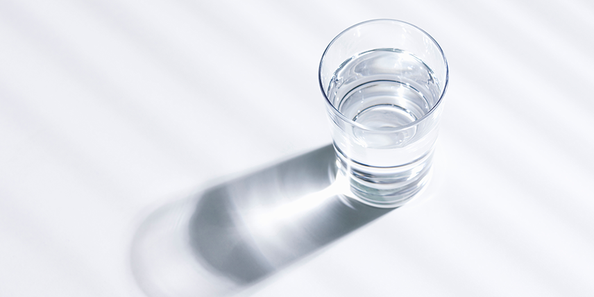 Wasserglas mit osmosewasser