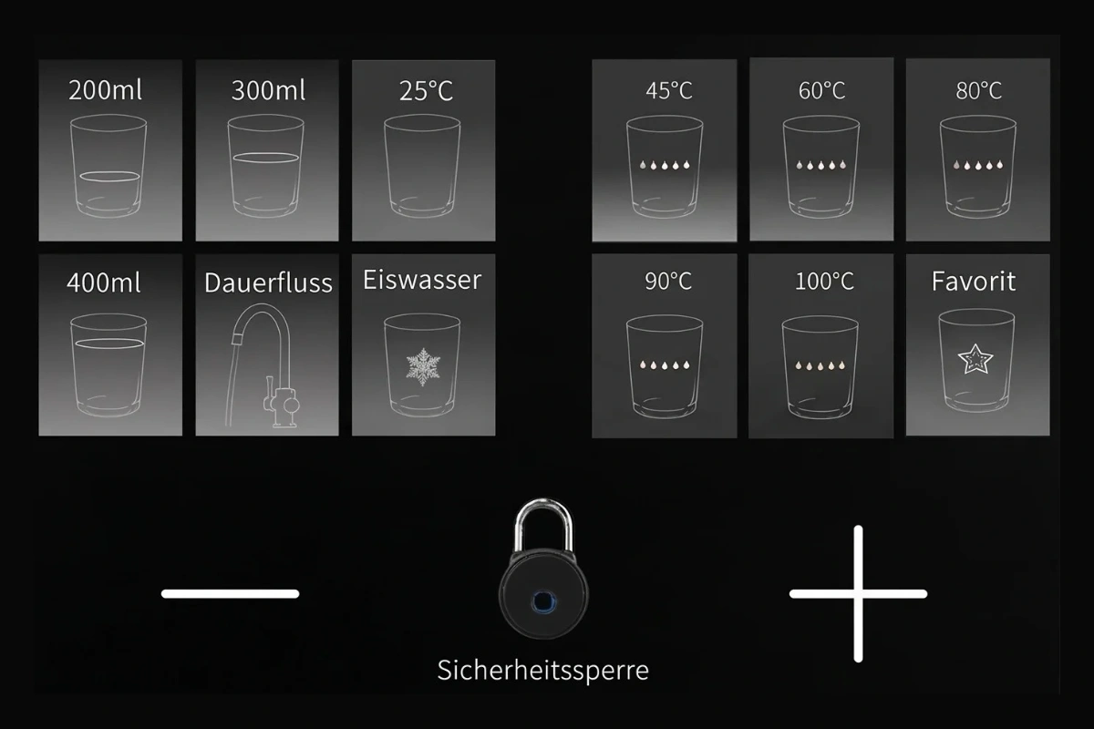 Seitenansicht der Aqua Therm Ice mit Bedienfeld