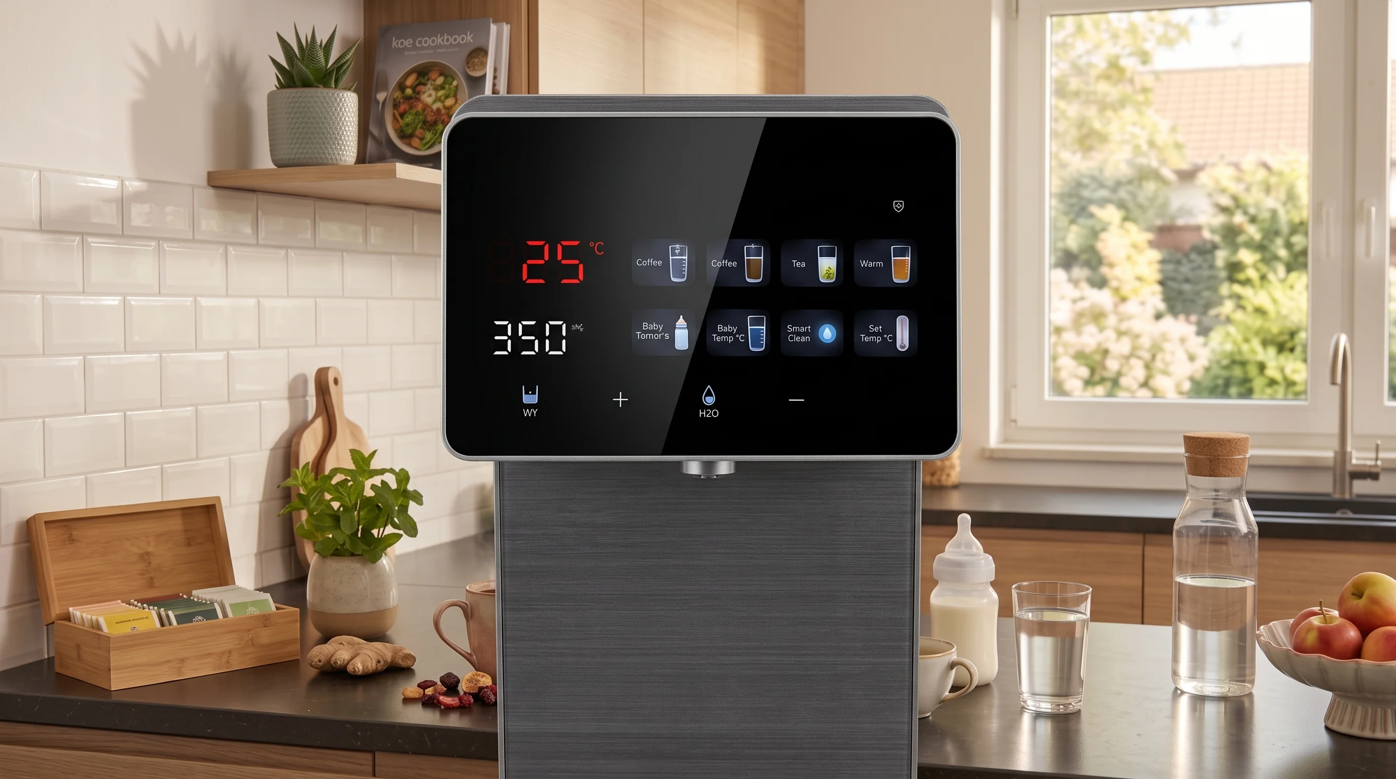 Display der Aqua Therm in der Frontalsicht