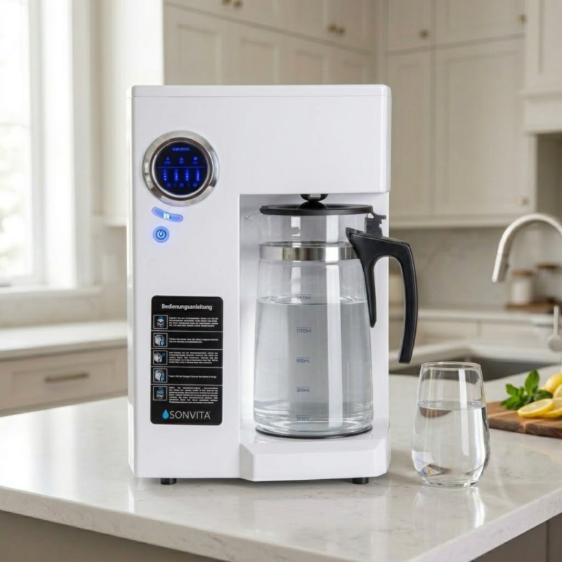 SONVITA Aqua Vita Auftisch-Osmoseanlage in Weiß mit 90 GPD
